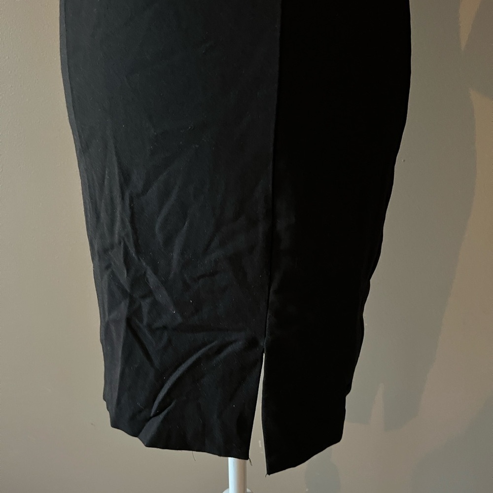 WHBM Black Flare Sleeve Bodycon Dress - Picture 4 of 5